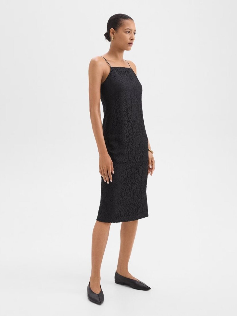 NWT Theory Leopard Lace Luxury Slip Dress - Black - Size 2 - MSRP $425 - Picture 4 of 7